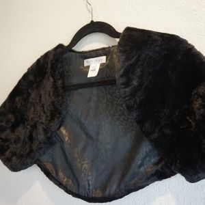 White House Black Market Faux Fur Bolero